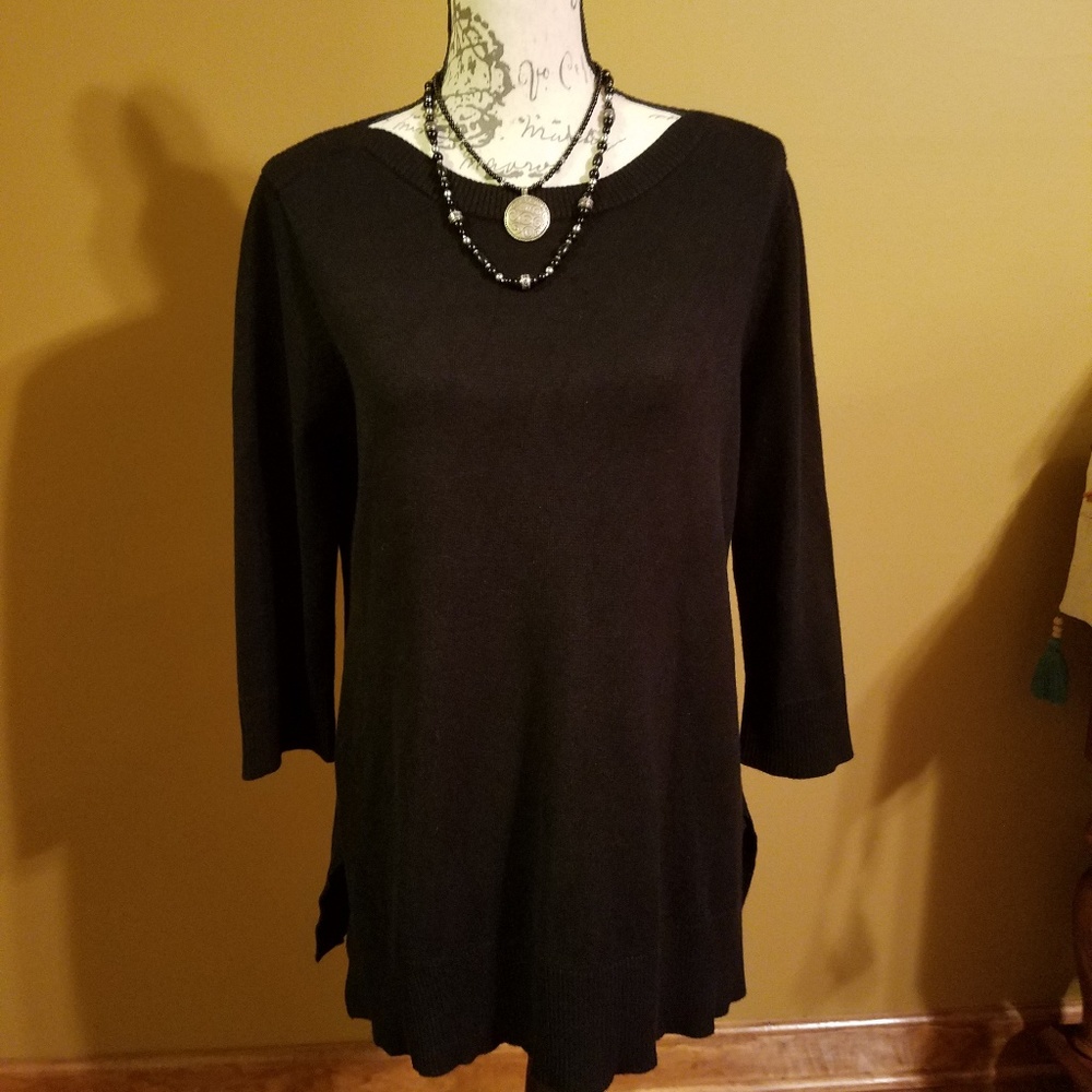Cable & Guage Classic tunic in black